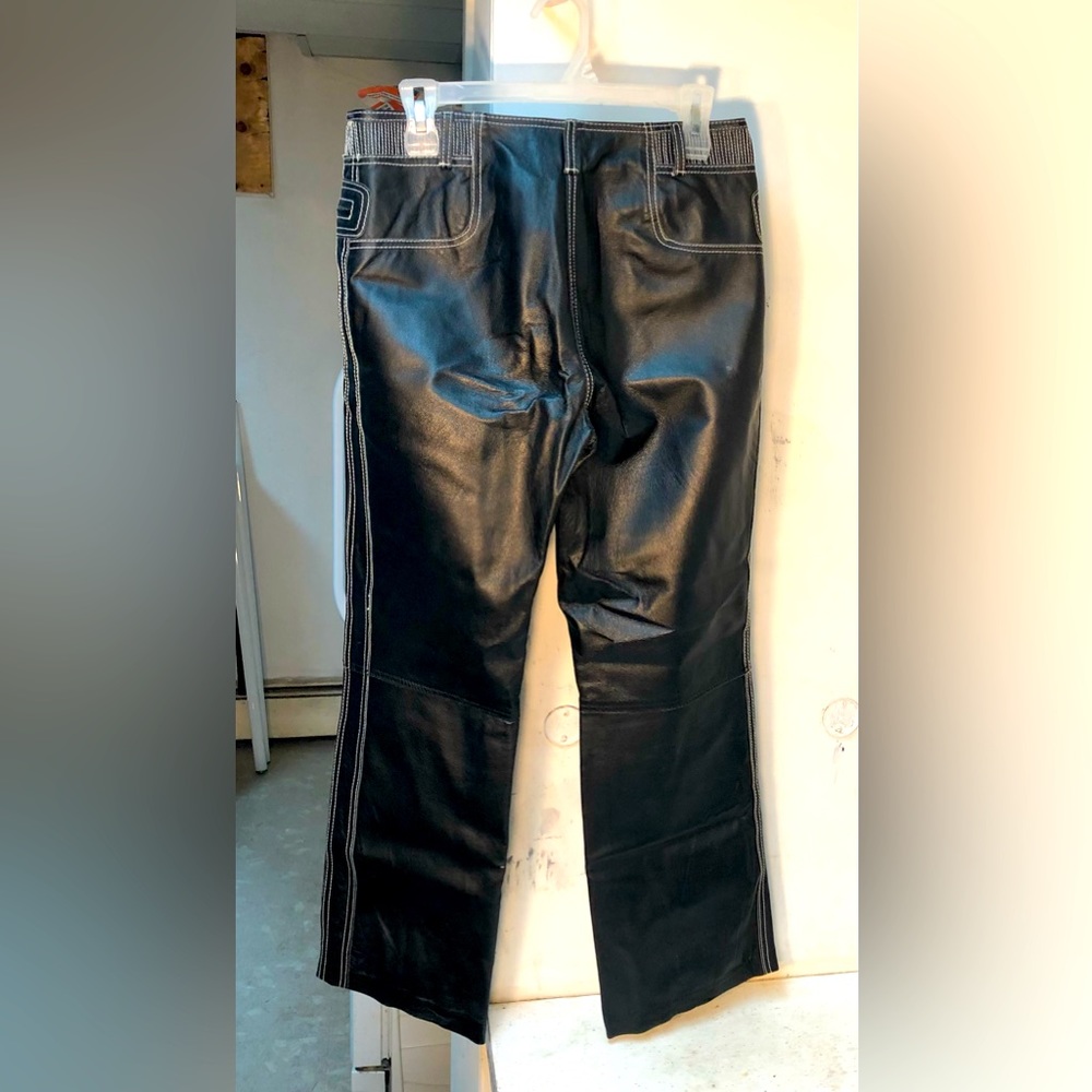 Chic leather pants